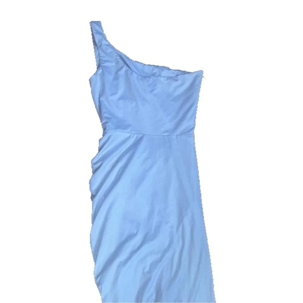 superdown XXS Alanie Maxi Dress One Shoulder Cut Out Maxi White NWOT MSRP $98